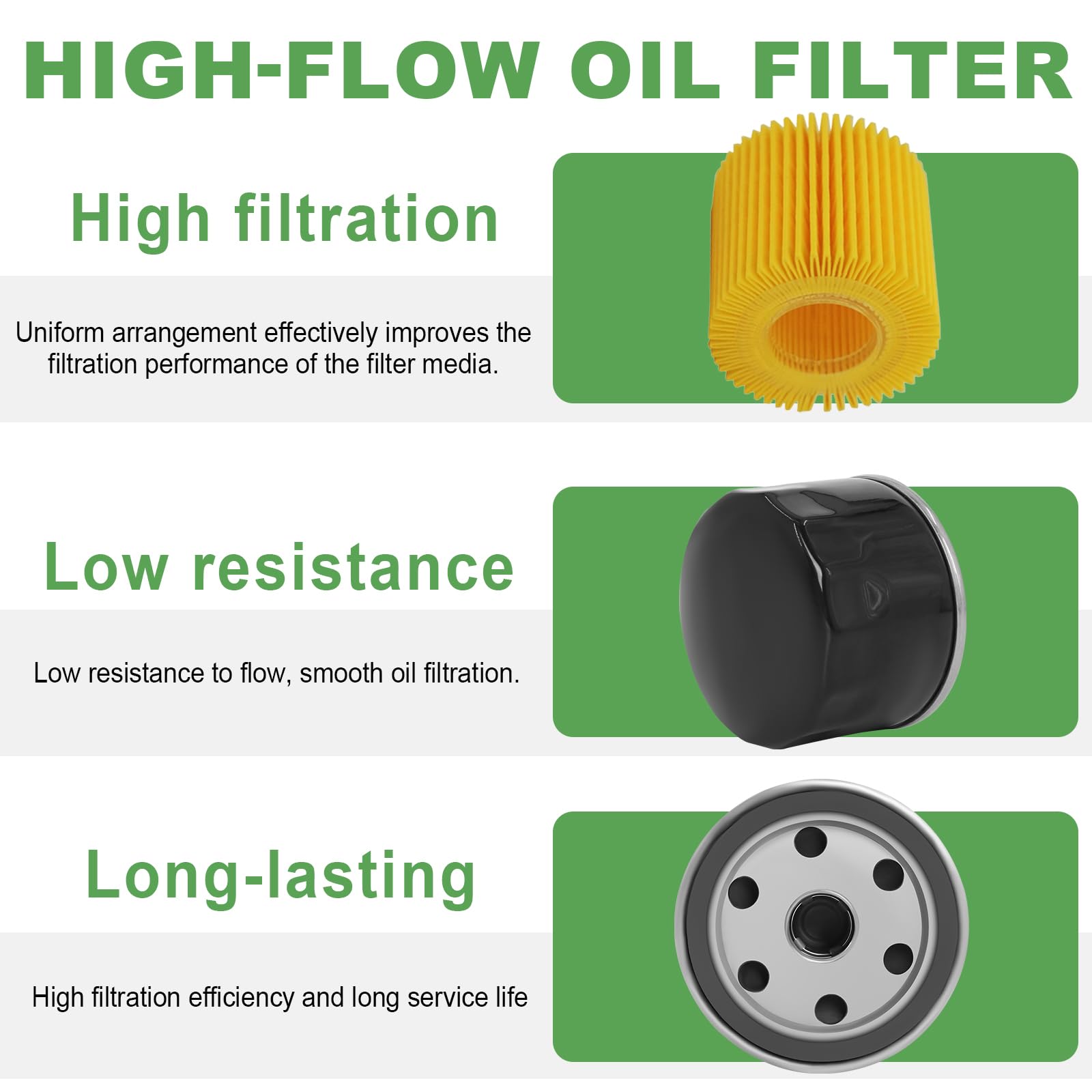 Podoy oil filter for Kohler 28-050-01-S, precise threading and efficient debris removal
