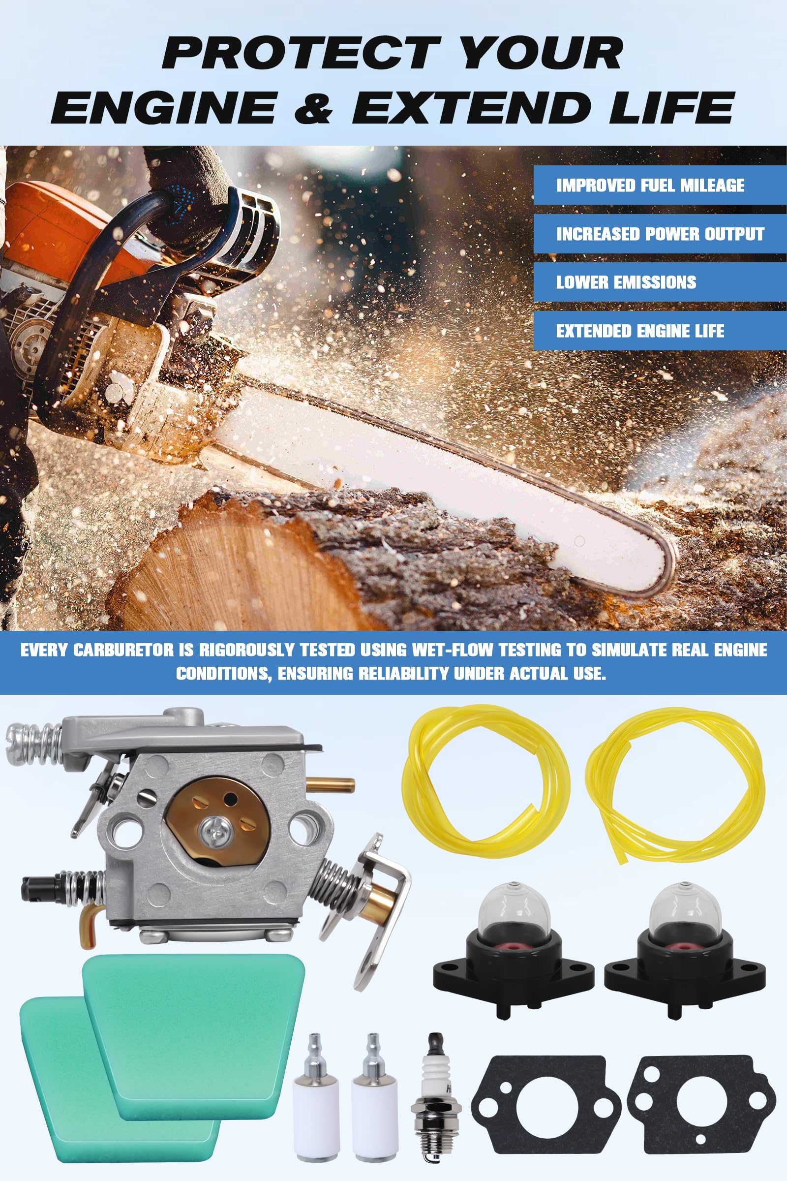 Podoy replacement for Poulan 545081885 with OEM-like compatibility.