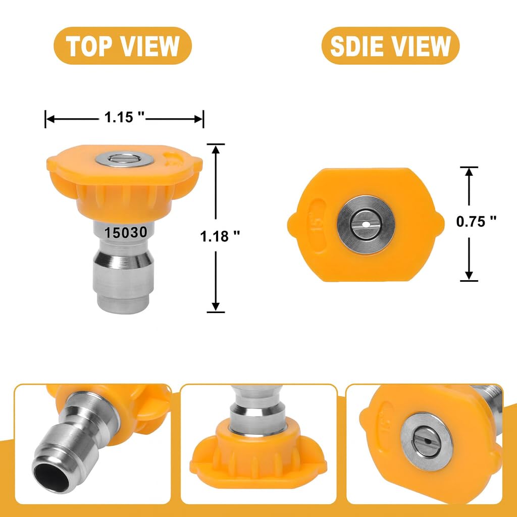 Podoy rust-resistant nozzle construction for outdoor cleaning durability.