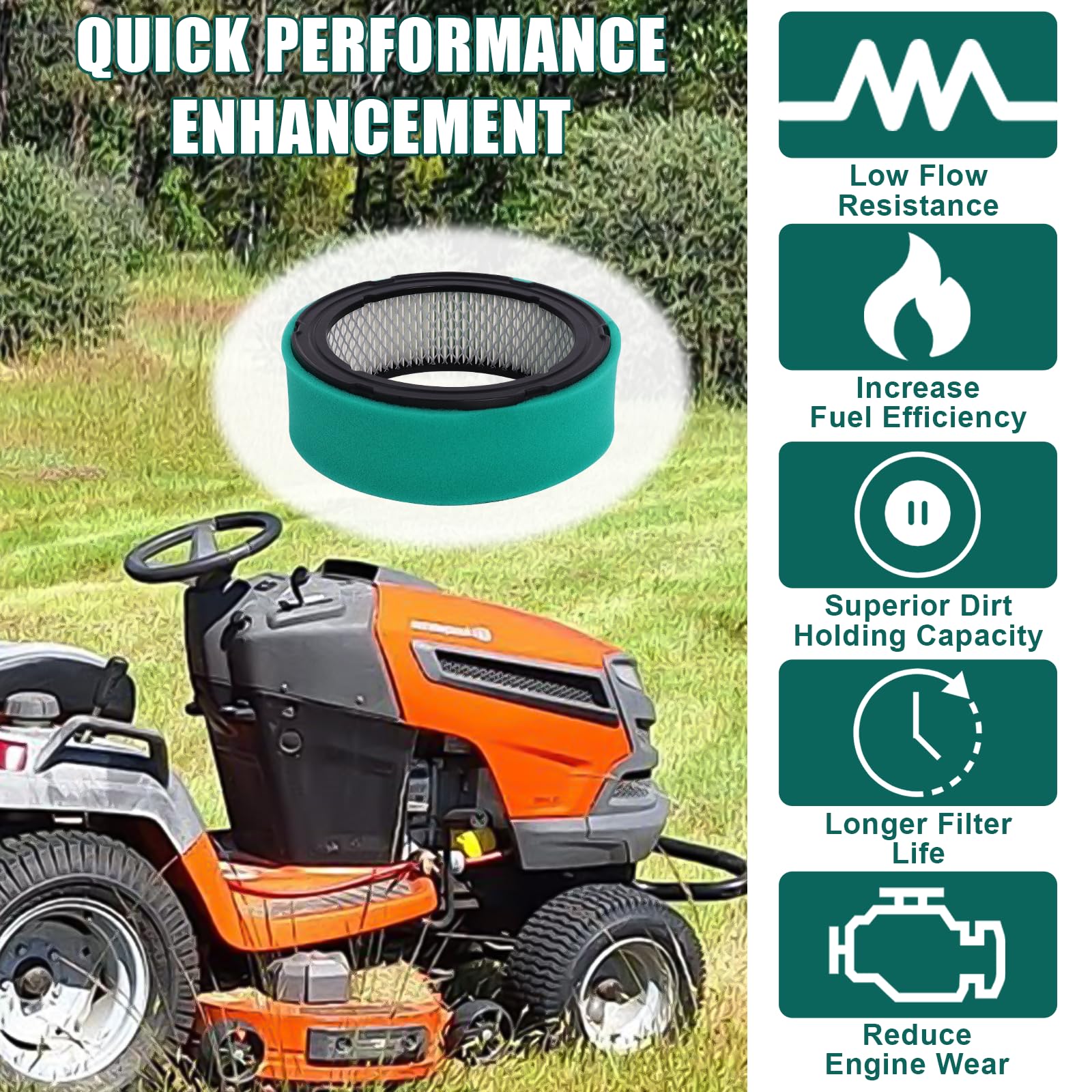 Podoy seamless-fit dust seal prevents unfiltered air leaks.