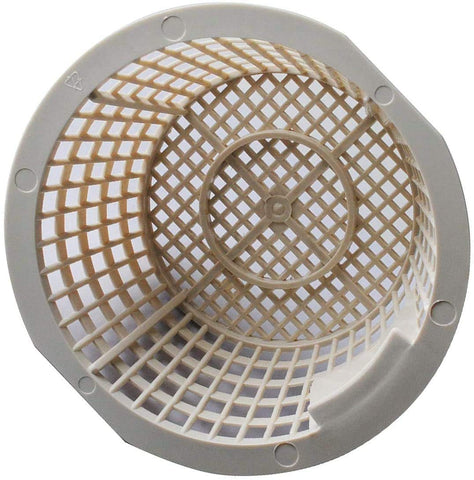 Podoy skimmer basket tucked under skimmer lid for secure fit.