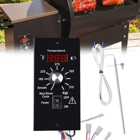 Podoy Traeger thermostat with LED display for quick temperature checks during grilling