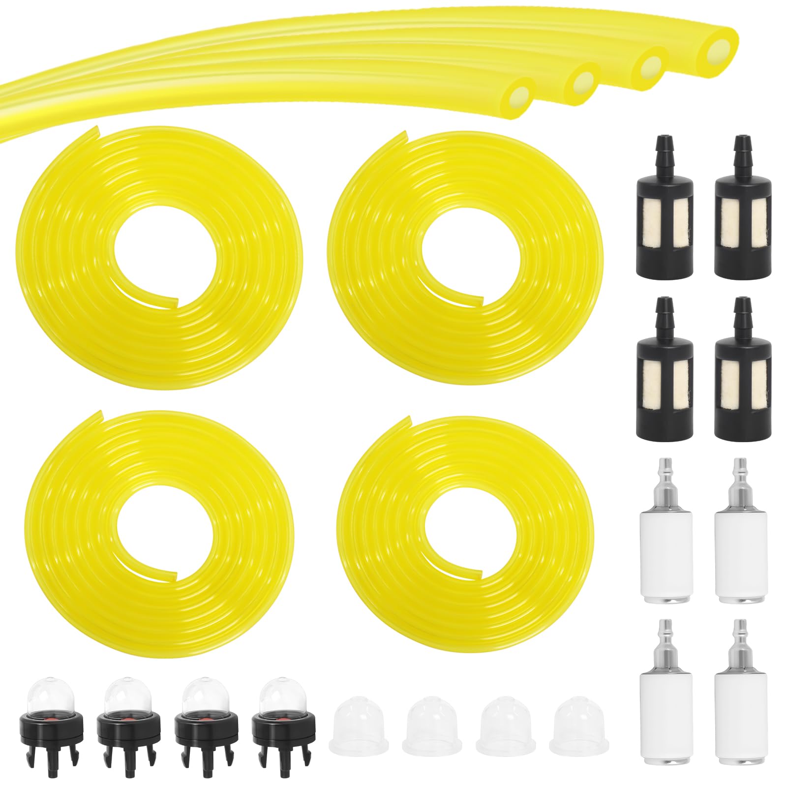 Podoy Tygon fuel line kit with four sizes for versatile small engine repairs
