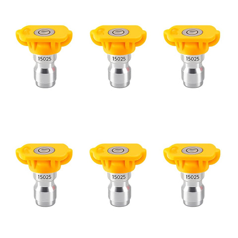 Podoy yellow 15° nozzle tip set for gentle, precise cleaning.