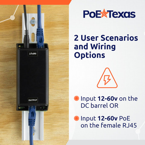 PoE Texas powers a WiFi access point via PoE.