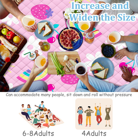 Poedist spacious pink blanket suitable for 6 to 8 people