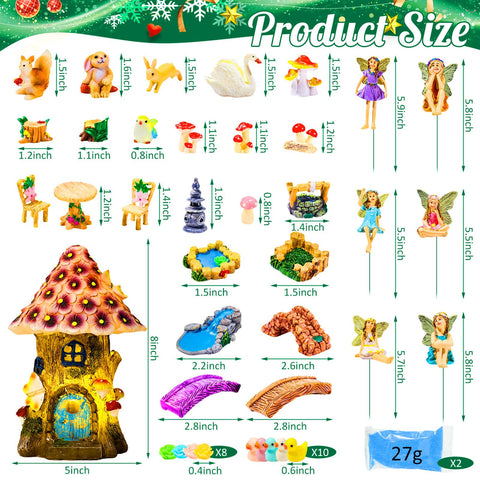 Poen 50-piece garden accessories kit for creative displays.