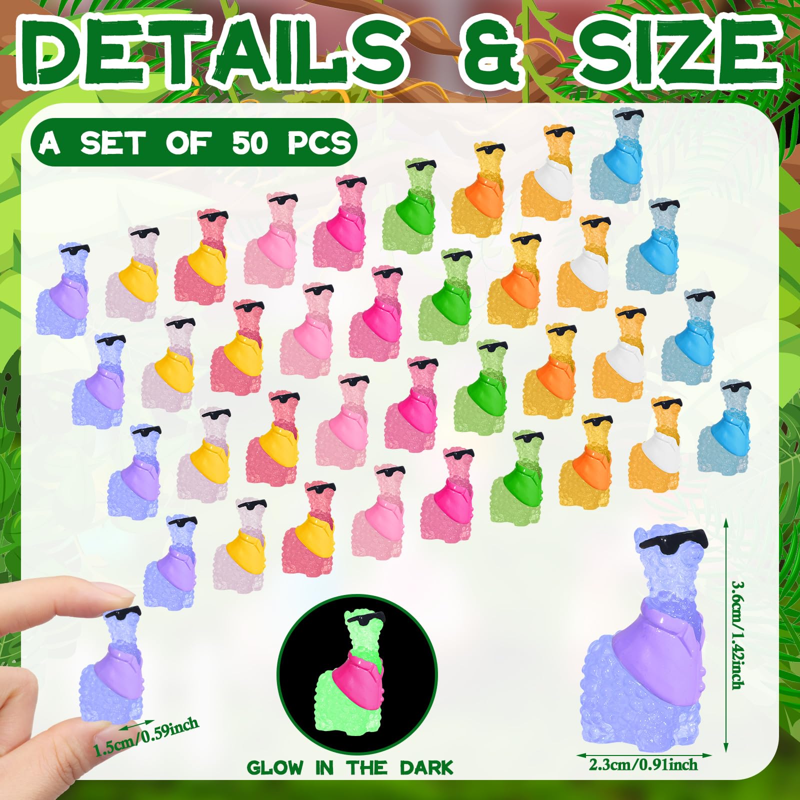 Poen alpaca figurines for dollhouses add whimsy and color to shelves