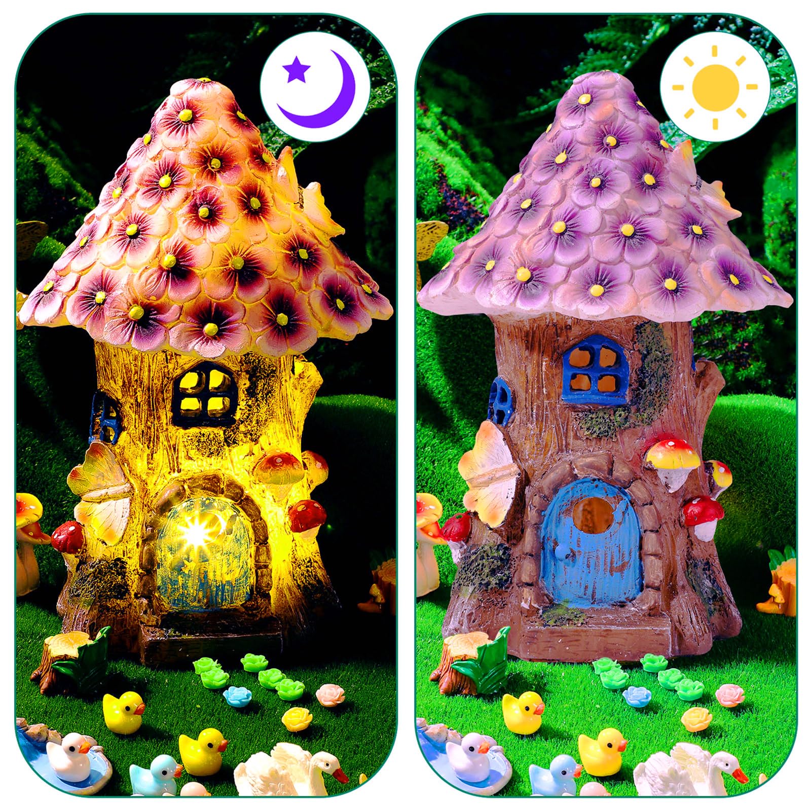 Poen fairy animals miniatures bring life to micro landscapes.