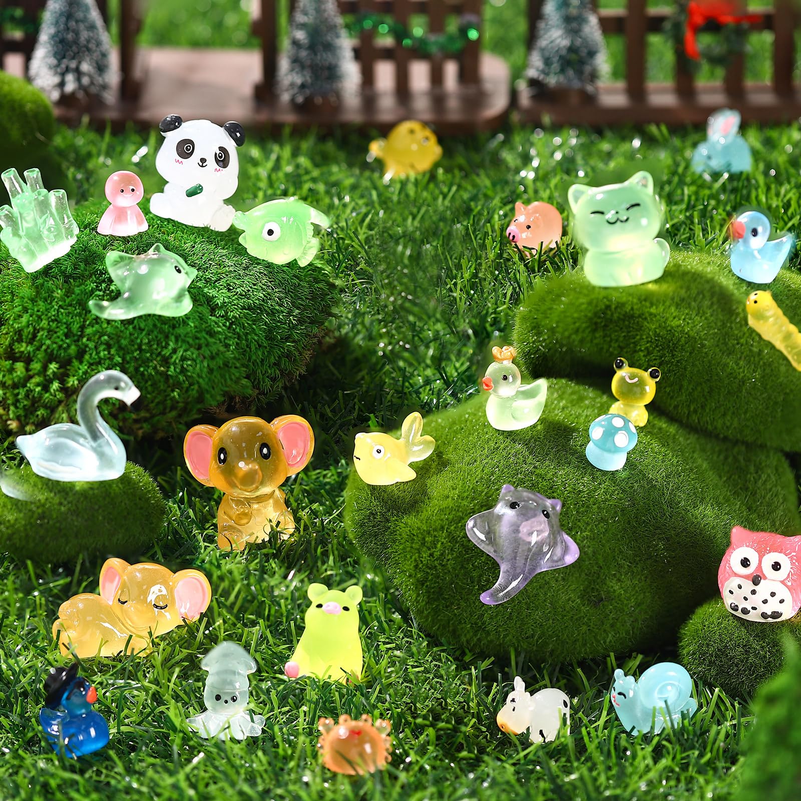 Poen miniature mushrooms brighten shelves and fairy gardens with vibrant color