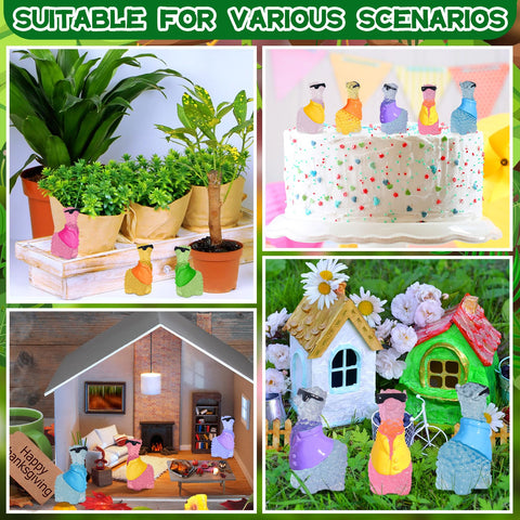Poen mixed-colors alpaca figures suit windowsills and desks with cheerful decor