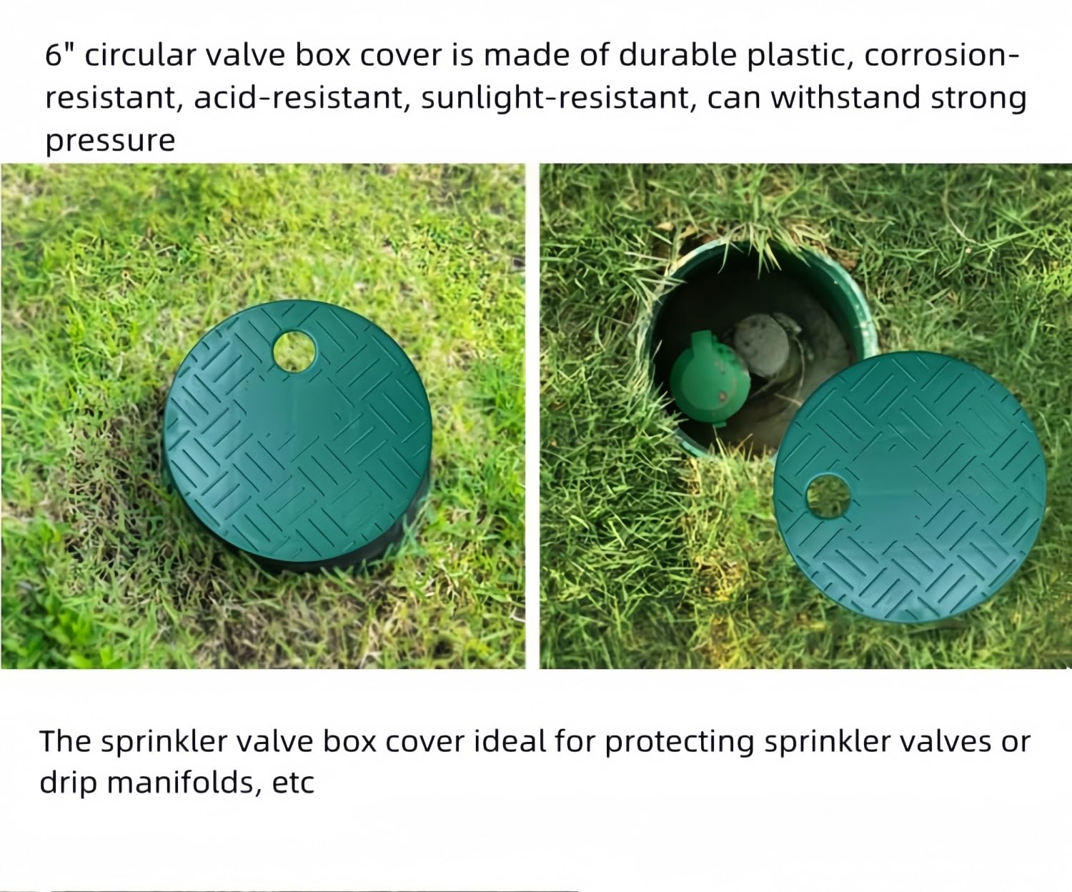 POFUIERKN green valve box cover in outdoor setting protects from debris