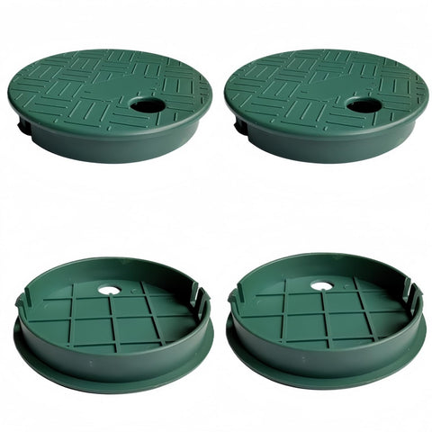 POFUIERKN round valve box cover 4-pack protects sprinkler boxes from weather