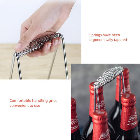 POFUIERKN pit door handle spring for wood stove or grill, easy to install.