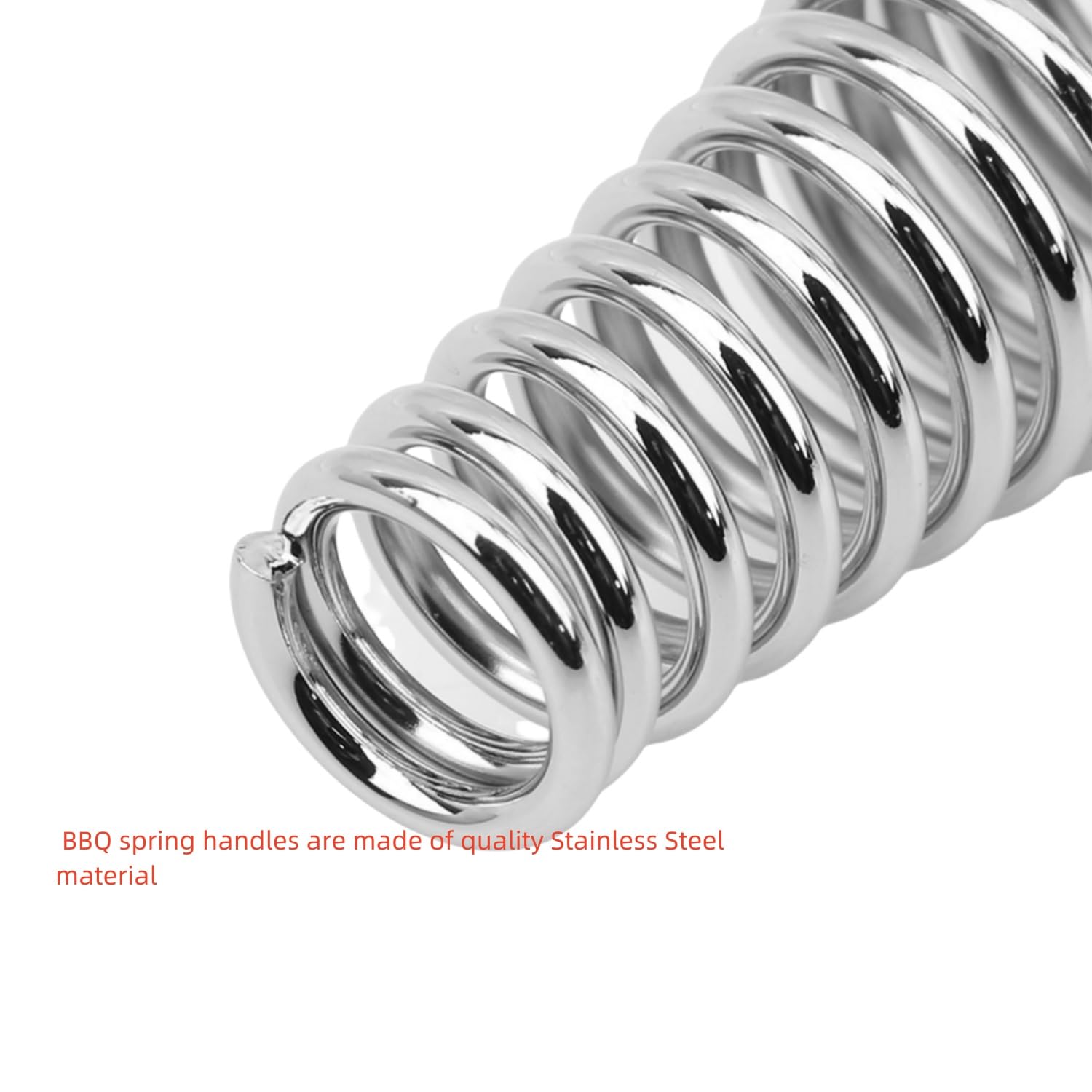POFUIERKN smoker grill spring handle with tapered ends reduces hand fatigue.