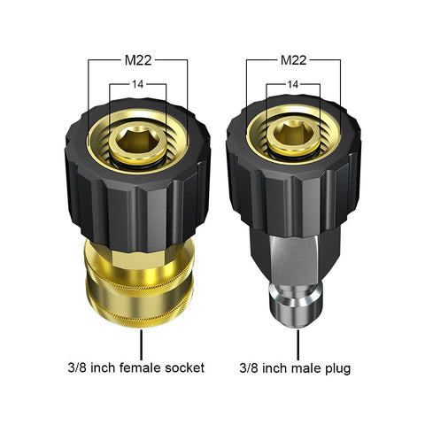 POHIR brass quick-connect kit durable and corrosion-resistant