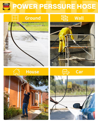 POHIR abrasion-resistant hose built to stand up to rough surfaces