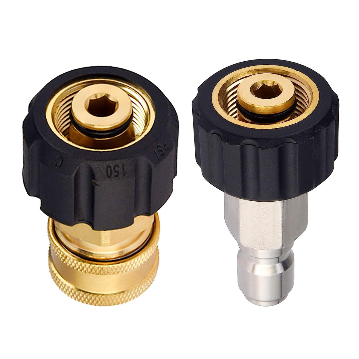 POHIR M22-14mm to 3-8 male plug for quick, secure pressure washer connections