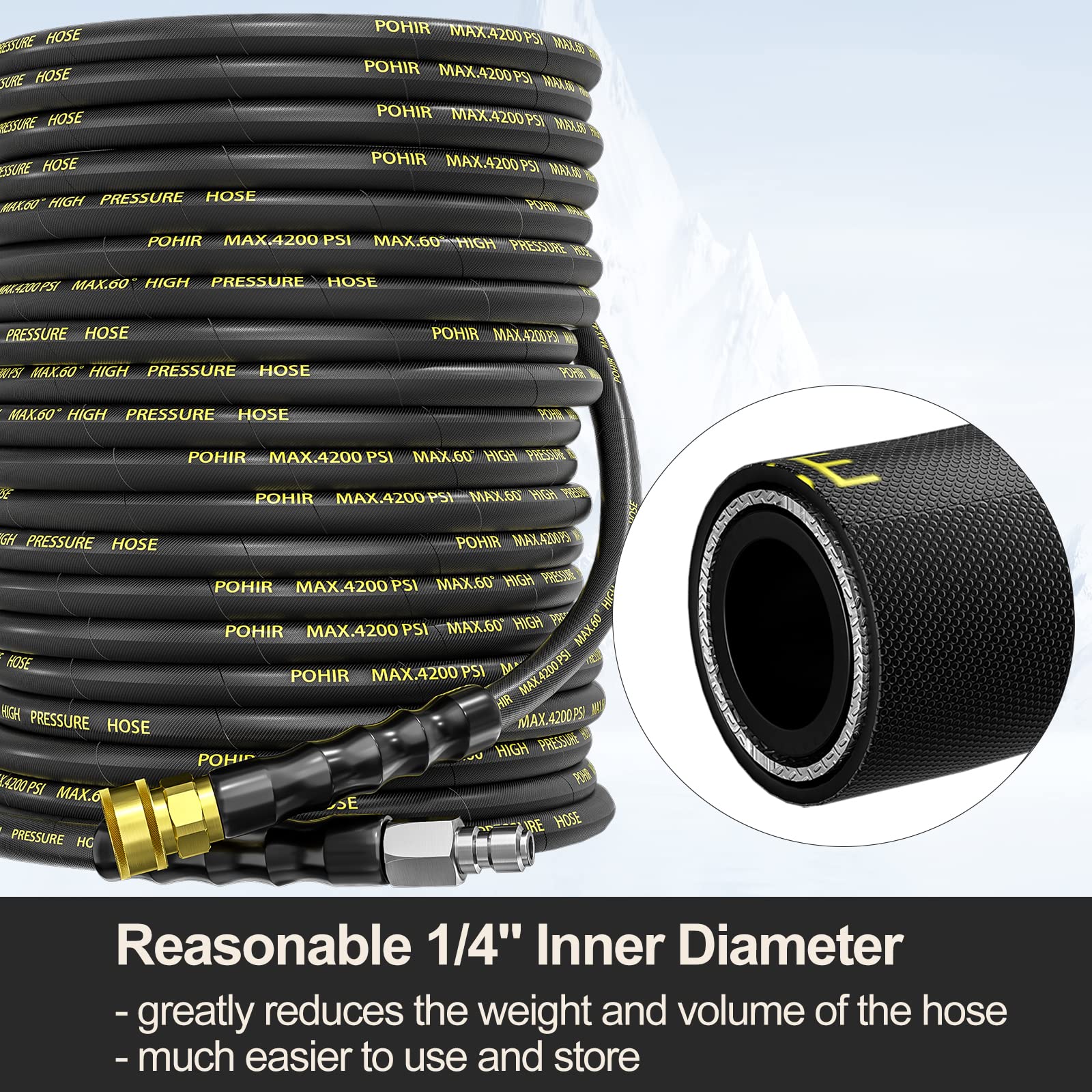 POHIR M22 14mm connectors kit ensures broad washer compatibility.