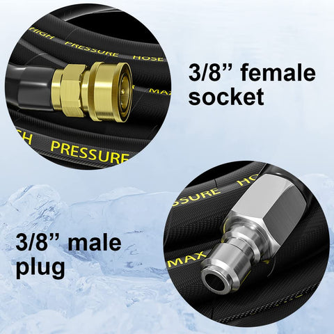 POHIR hose supports up to 4200 PSI for powerful cleaning performance.