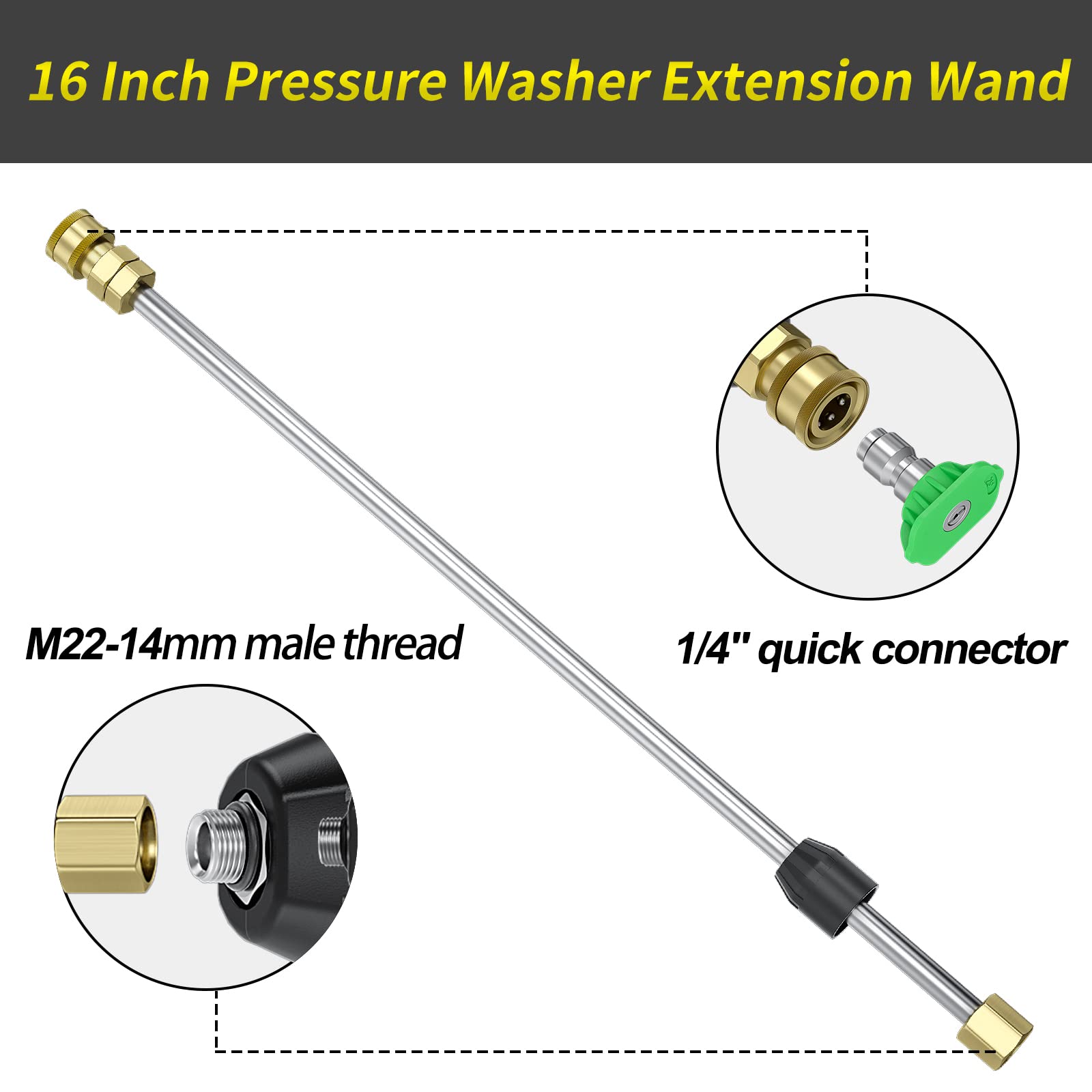 POHIR seven-nozzle tip set for tailored spray patterns.