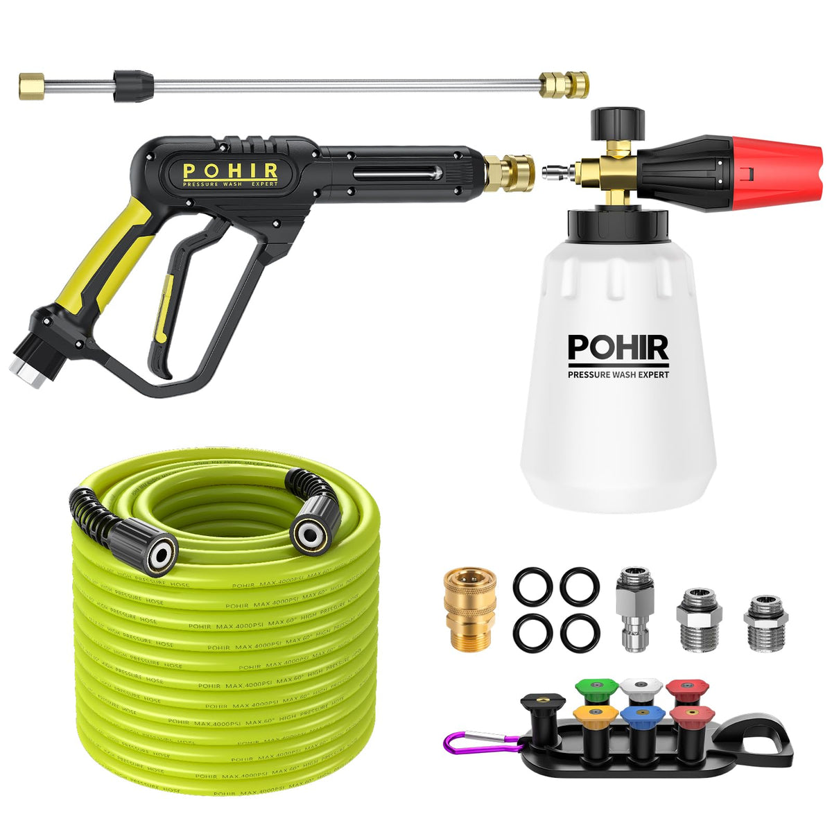 POHIR pressure washer gun 3600PSI for tough outdoor cleaning tasks