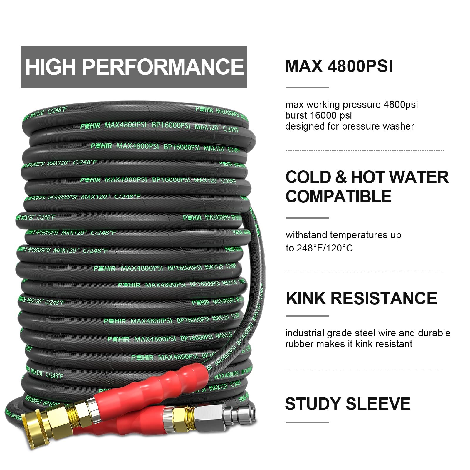 POHIR reinforced synthetic rubber inner tube for long-lasting performance