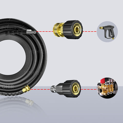 POHIR universal pressure washer adapter fits most brands and hoses