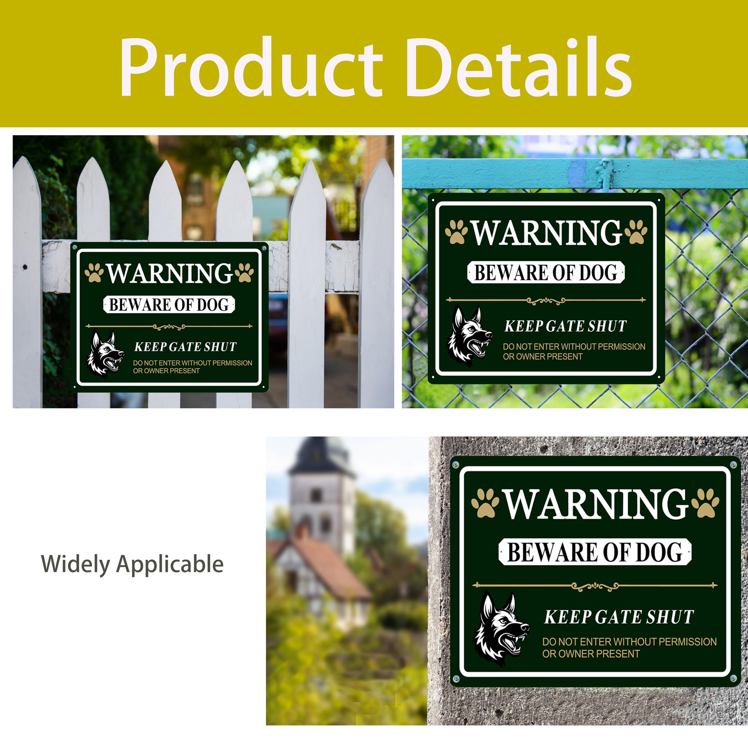 Poicrm reflective sign adds safety and style to home entrances.