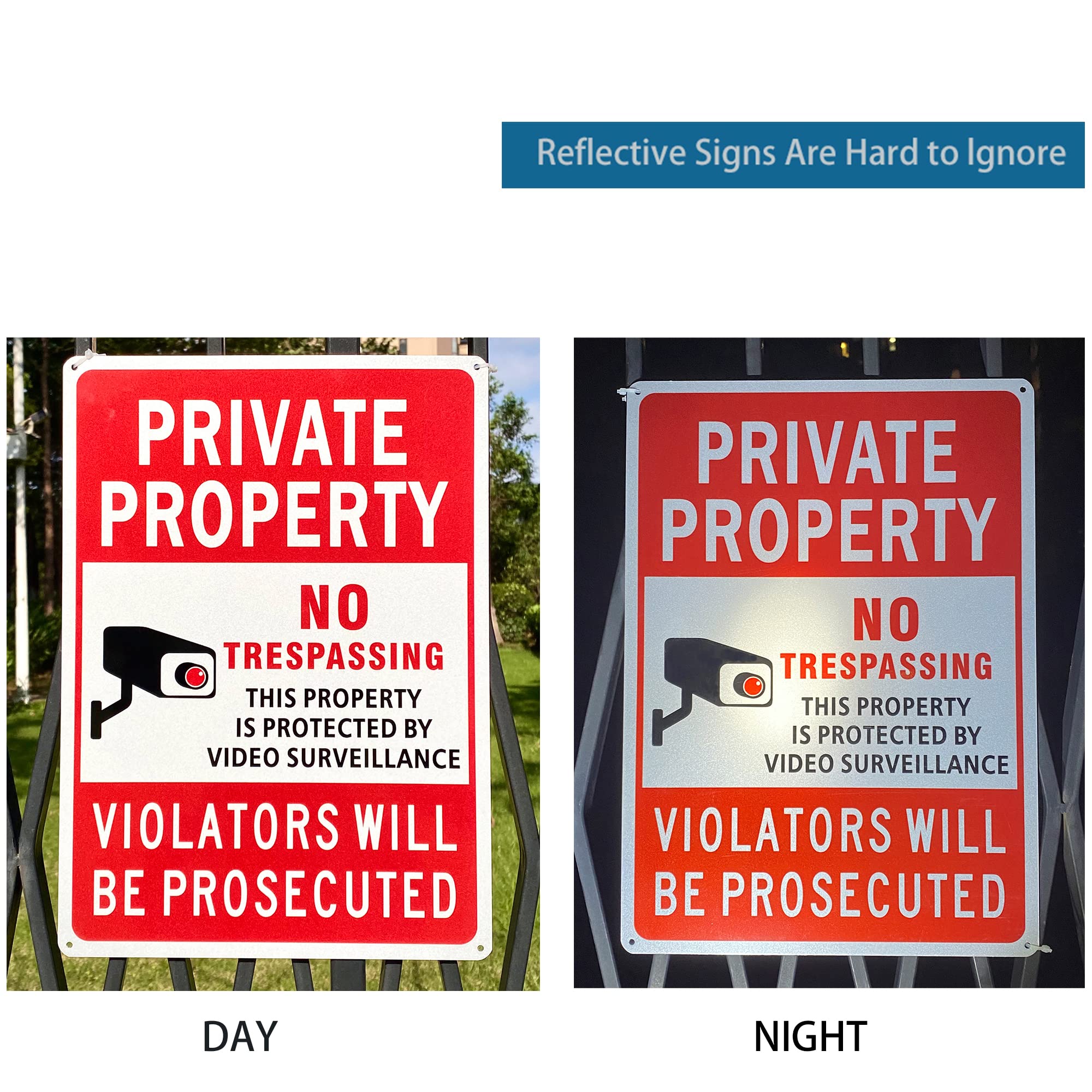 Poicrm weatherproof aluminum sign withstands rain and sun