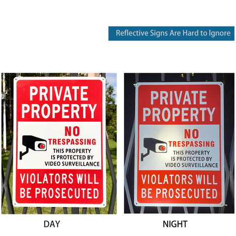 Poicrm weatherproof aluminum sign withstands rain and sun