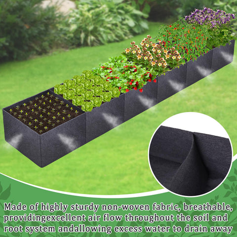 POILKMNI deep 12-inch compartments support deep-rooted vegetables