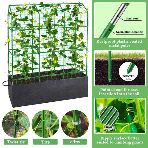 POILKMNI plant ties secure vines to the trellis for stable growth