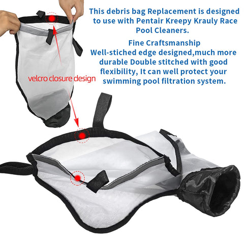 Pokin 360240 velcro fastener design enables easy bag access and emptying