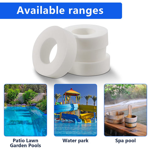 Pokin wall-adhesion rings reduce snagging on vertical pool walls.