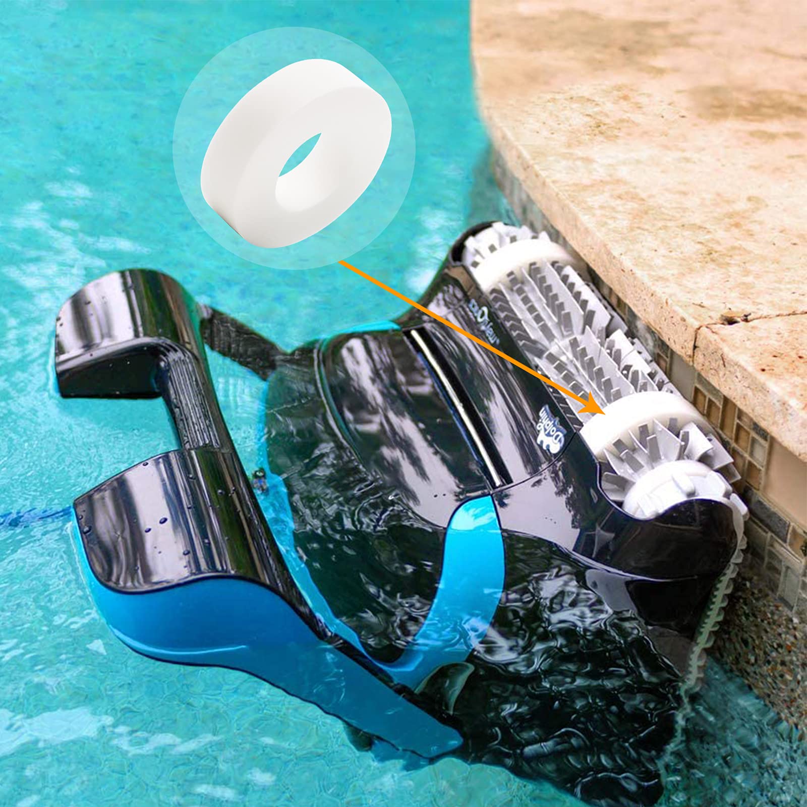 Pokin 6101611-R4 climbing ring enhances wall adhesion on DX3/DX4/DX6 units.