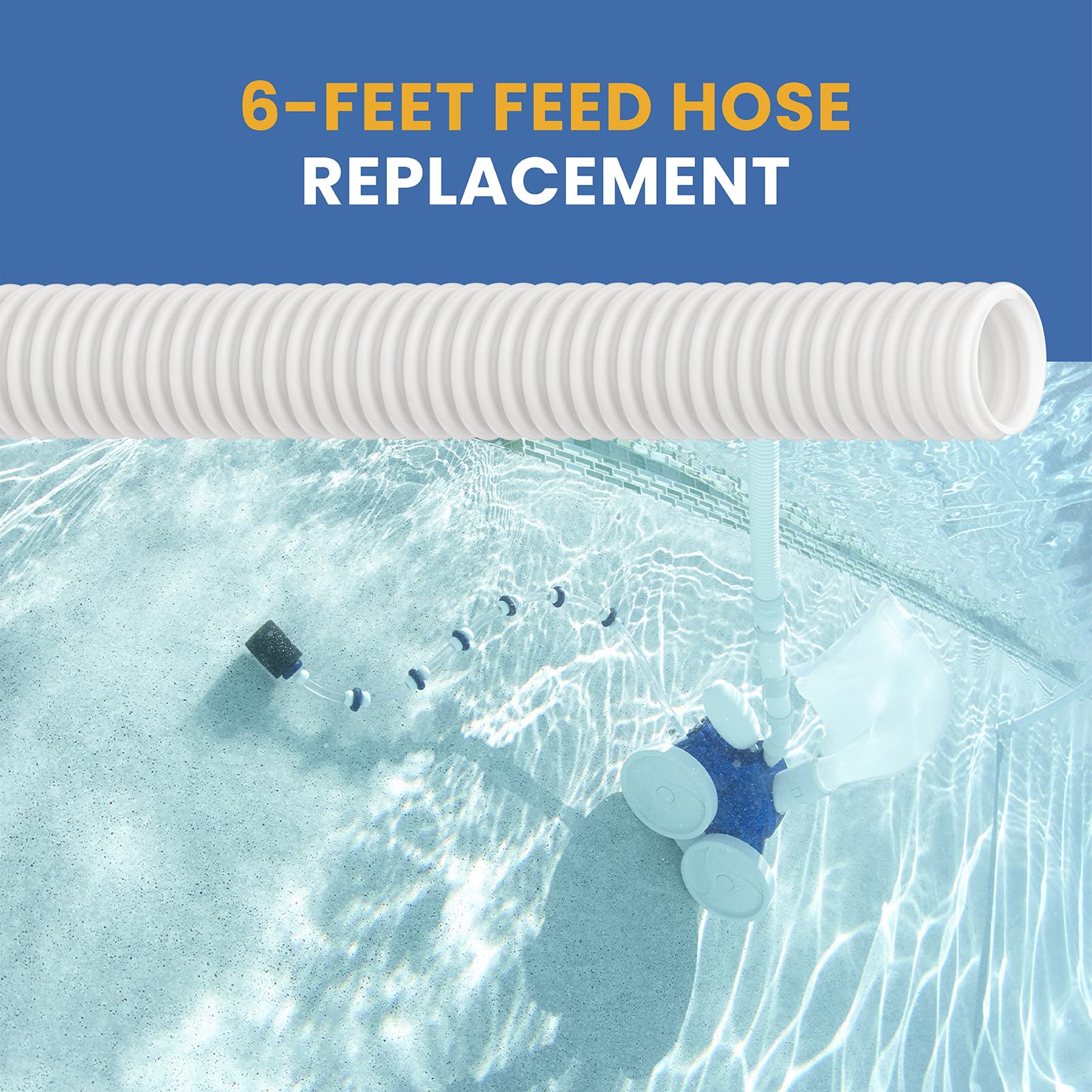 Pokin quick-connect compatible hose for Polaris 360 streamlines maintenance.