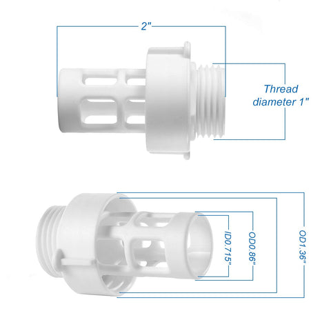 Pokin Intex round pool drain adapter fits 10–24 ft models for versatile drainage