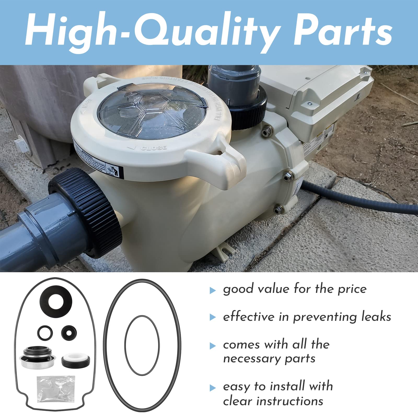 Pokin O-Ring Rebuild Kit diffuser O-ring maintains seal integrity.