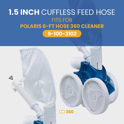 Pokin Polaris 360 pool cleaner hose supports high flow for efficient suction.