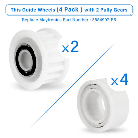 Pokin pulley gears 2-pack restore drive power for Maytronics Dolphin models.