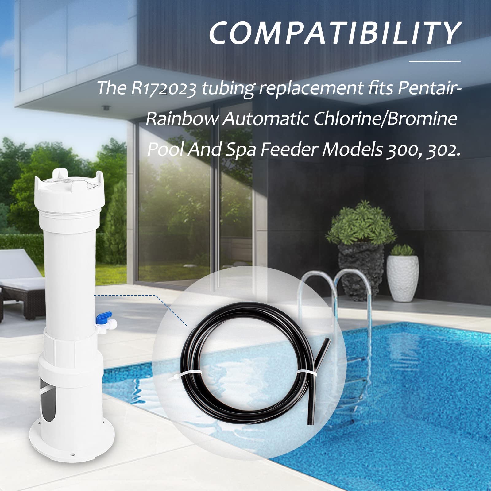 Pokin easy-install tubing supports quick, tool-free replacement.