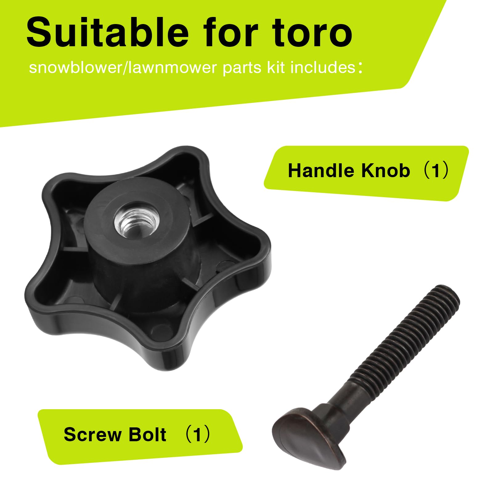 Pokin handle knob kit aligns with square hole for steady fit.