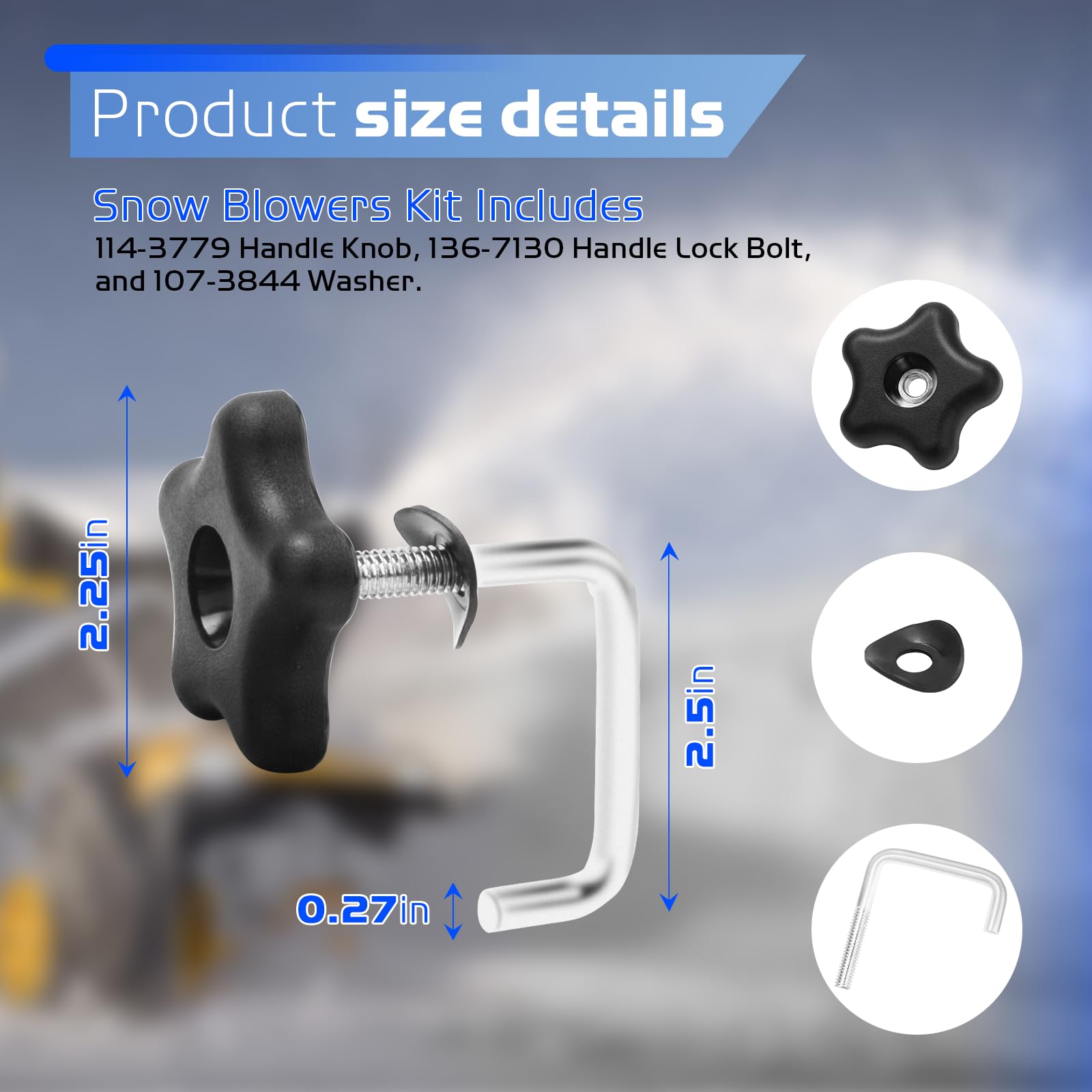 Pokin 136-7130 bolt on Toro snowblower ensures solid connection