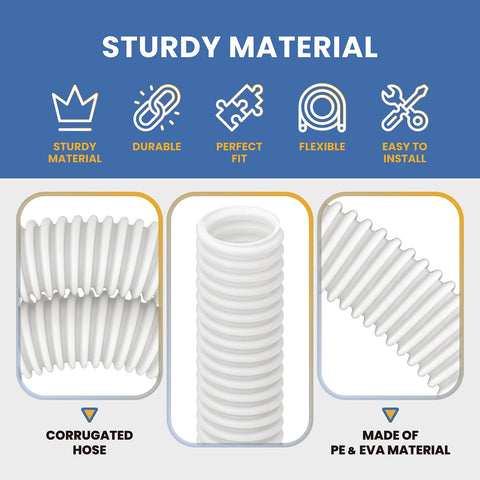 Pokin underwater-ready hose stays flexible for smooth operation during cleaning.