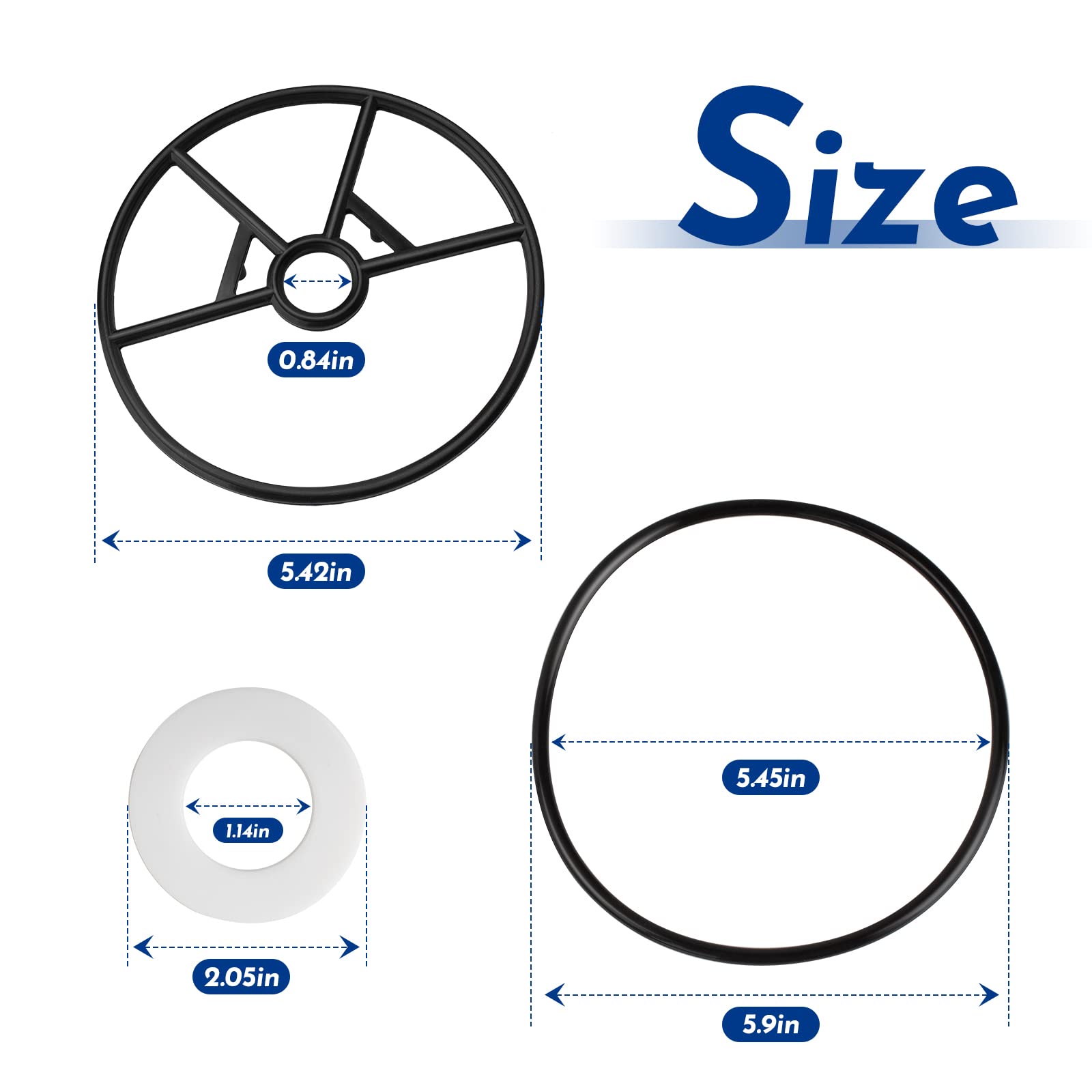 Pokin Variflo XL SP714T spider gasket ensures durable seal.