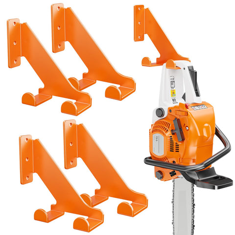 POKIPO chainsaw hanger on wall-mount showcasing sturdy design for safe storage.