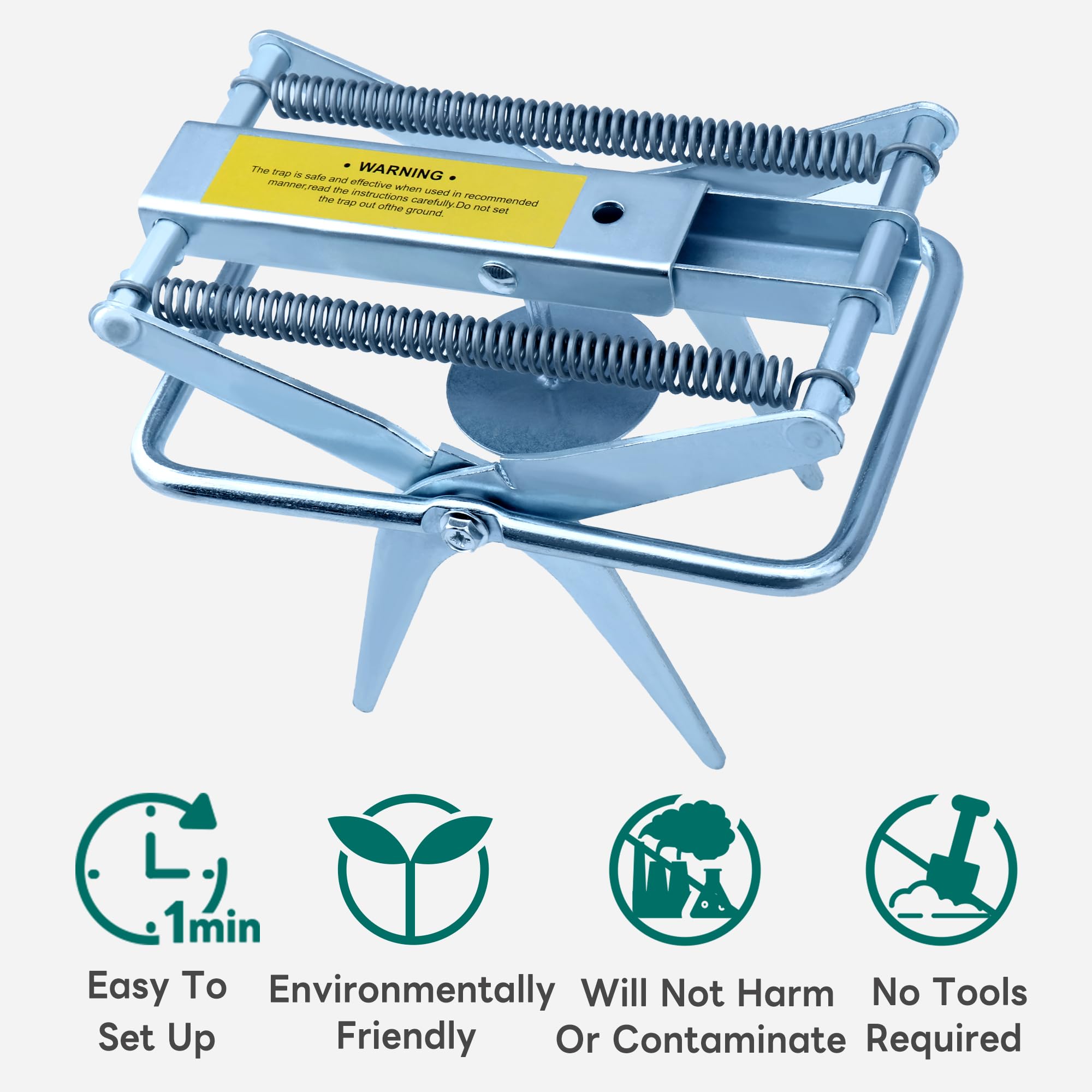 POlAFLEX durable metal traps withstand outdoor conditions and repeated use