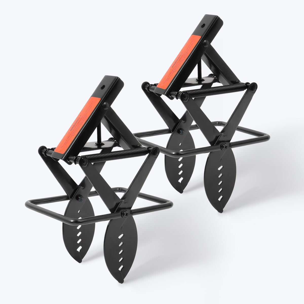 POlAFLEX mole trap, sleek black stainless steel, 2-pack for durable lawn pest control.