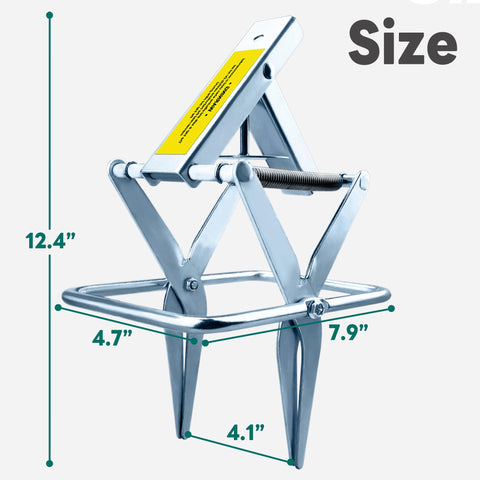 POlAFLEX mole trap trigger close-up highlights fast, decisive action.
